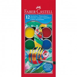 Faber Castell vandfarve, 12 farver