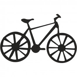 Kartonmærkat - cykel - 10 stk.