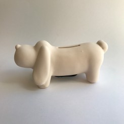 Keramik sparegris - hund