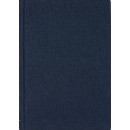 Notesbog linen, A5, navyblå