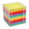 Kubus notesblok 9x9cm, multicolor pastel