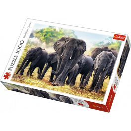 Puslespil Elefanter, 1000 brikker