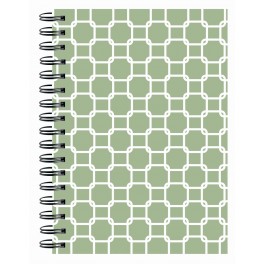 Notesbog, Mayland, grøn mønstret
