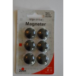 Magneter rund lille, sort