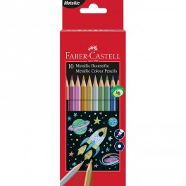 Faber Castell metallic farveblyanter, 10 stk.