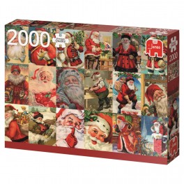 Puslespil traditionel julemand, 2000 brikker