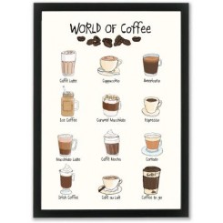 Mouse & Pen illustration A4 - World of Coffee