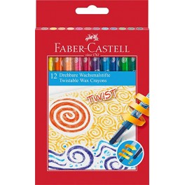 Faber Castell Twistable voks farvekridt 12 stk.