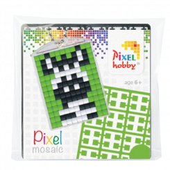 Pixel mosaic nøglering - Zebra