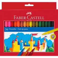 Faber Castell tuscher med filtspids 36 stk.