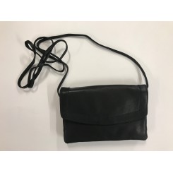 Treats læder dametaske, sort