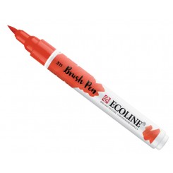 Ecoline watercolor brush pen, Vermilion / 311