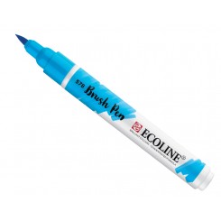 Ecoline watercolor brush pen, Sky Blue (cyan) / 578