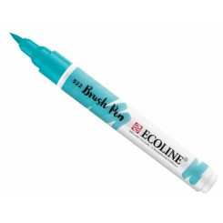 Ecoline watercolor brush pen, Turquoise Blue / 522