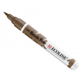 Ecoline watercolor brush pen, Sepia / 416
