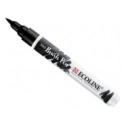 Ecoline watercolor brush pen, Black / 700