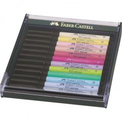 Faber Castell Pitt artist pen "Pastel" 12 stk i gaveæske