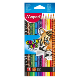 Maped Color' Peps Animals farveblyanter 12 stk.