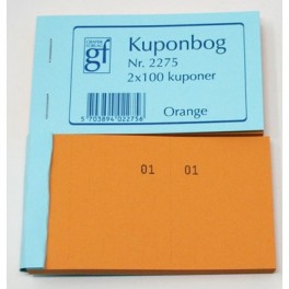 Kuponbog nr. 2275 - orange