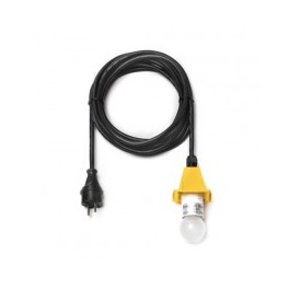5 m sort ledning m/LED pære - til udendørs brug til 40 og 68 cm (Passer til gul)