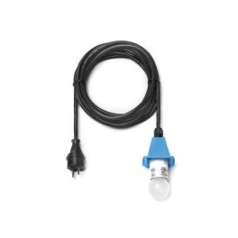 5 m sort ledning m/LED pære - til udendørs brug til 40 og 68 cm (Passer til blå)