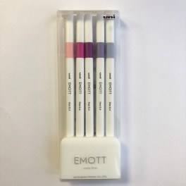 EMOTT fineliner, 5 farver, No. 7