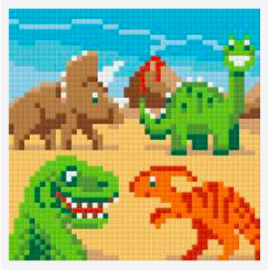 Pixelsæt - Dinosaurer