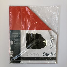 Bantex tidsskriftholder pap 3 stk., rød