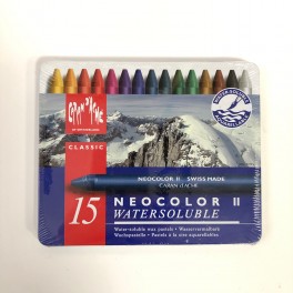 Neocolor II, vandopløselig, 15 farver