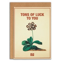 Message Earth kort - Tons of luck to you