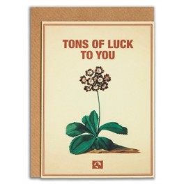 Message Earth kort - Tons of luck to you