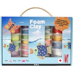 Foam Clay® gaveæske, ass. farver, 1sæt