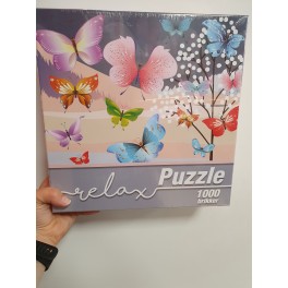 Relax puzzle 1000 brikker, sommerfugle