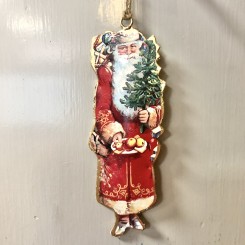 Julemand metalophæng 17,5 cm