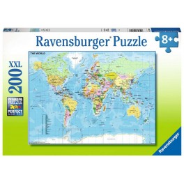 Ravensburger Puzzle, Map of the World, XXL 200 brikker