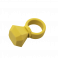 Rice viskelæder ring, gul