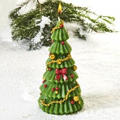 Lys, juletræ, 16cm