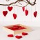 Røde hjerter i træ m. snor, 24 stk.