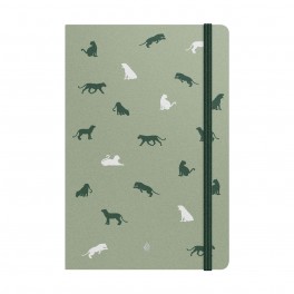 Notebook Deluxe B5, green panther