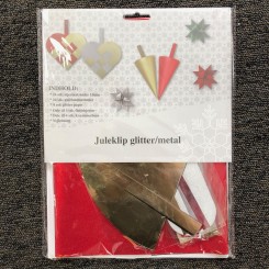 Juleklip glitter/metal