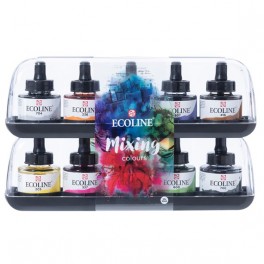 Ecoline Flydende akvarel blandesæt 10 x 30 ml