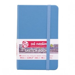 Sketch- og notesbog, 9x14cm, Lake Blue