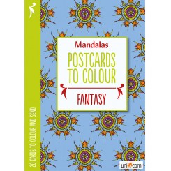 Mandalas postkort til at farvelægge FANTASY