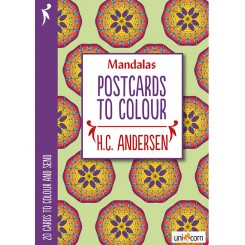 Mandalas postkort til at farvelægge H.C. ANDERSEN