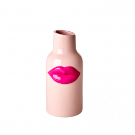 Rice Keramik Vase lille - Pink lips