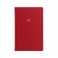 Letts of London notesbog, linieret, rød
