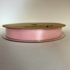 Satinbånd, B: 9 mm, lyserød, 10 m