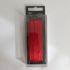 Satinbånd, rød, 3mm x 10m 