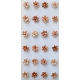 Rössler klistermærker, Rosa blomster med perle, mini
