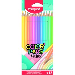 Maped Color' Peps Pastel farveblyanter 12 stk.